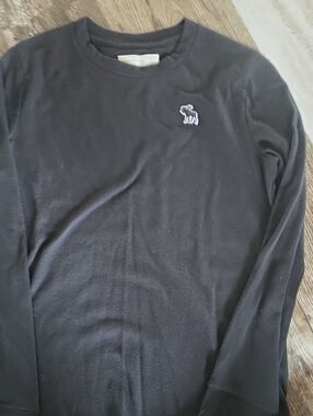 abercrombie kids Black Long Sleeve Tee with Logo